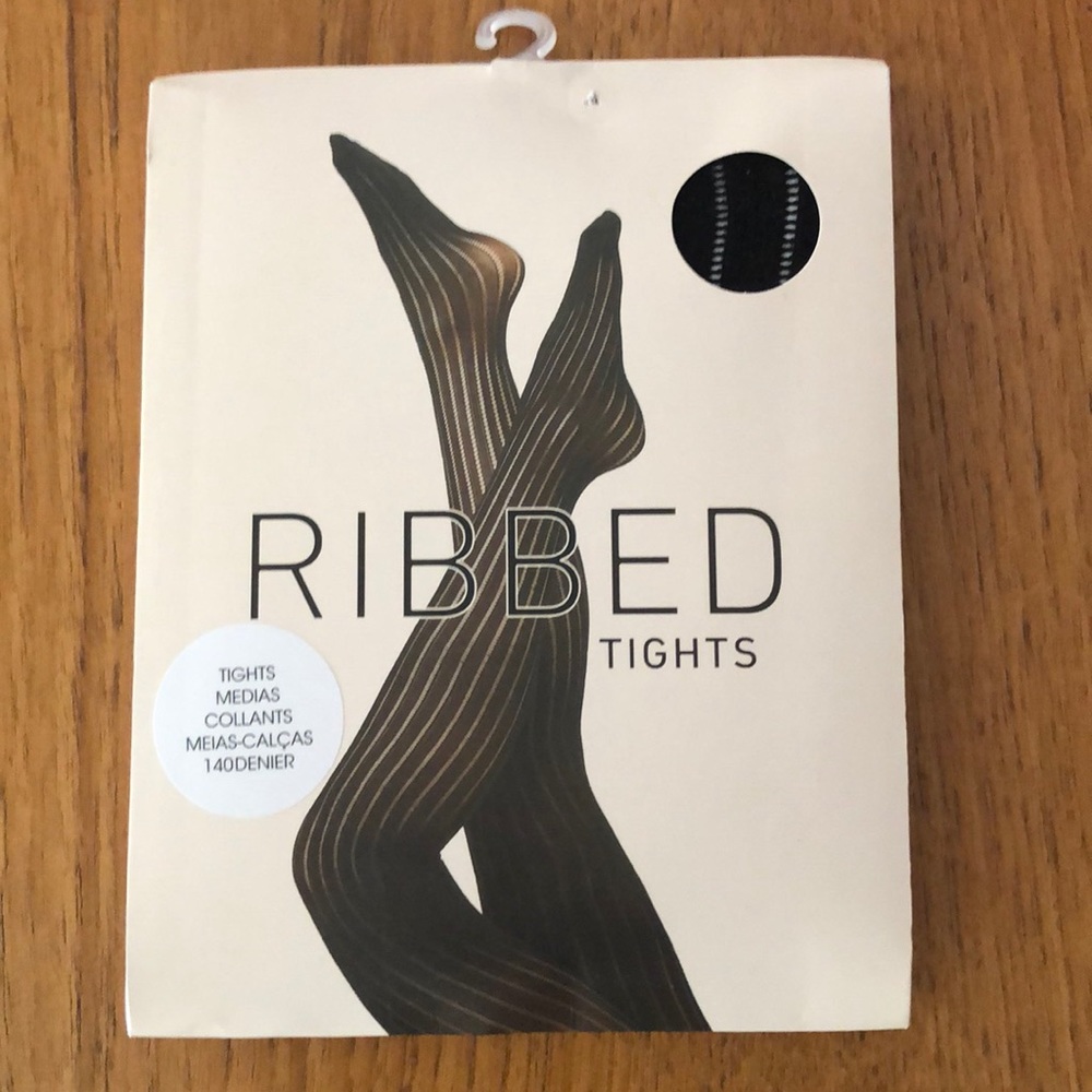 Ribbed tights